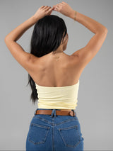 Thumbnail 4 of Brami Tube Top - Butter Yellow, 4 of 6
