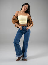 Thumbnail 2 of Brami Tube Top - Butter Yellow, 2 of 6