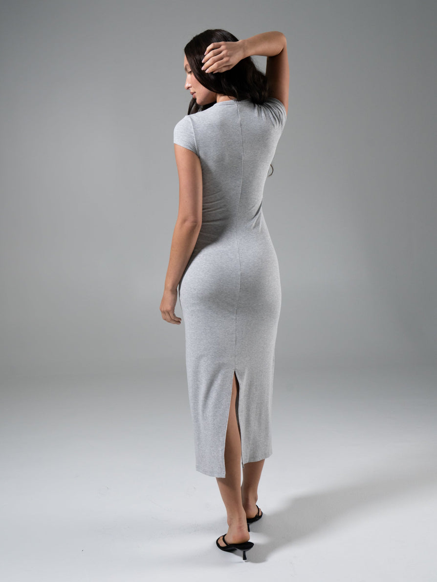 Brami Tee Shirt Dress - Heather Grey