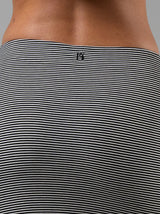 Thumbnail 6 of Nimbus Rib Midi Skirt - Black/ White Stripe, 6 of 6