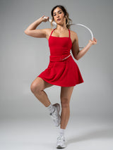 Thumbnail 1 of Bend and Snap Dress - Lipstick Red, 1 of 6