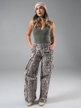 Thumbnail 4 of Wide Leg Cargo Pant - Pink Camo, 4 of 5