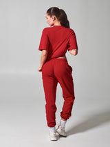 Thumbnail 4 of Essential Short Sleeve Tee - Lipstick Red, 4 of 4