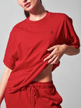 Essential Short Sleeve Tee - Lipstick Red