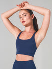 Airbrush Sports Bra - Baked Blue
