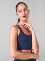 Thumbnail 4 of Airbrush Sports Bra - Baked Blue, 4 of 5