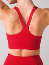 Thumbnail 4 of Airbrush Sports Bra - Lipstick Red, 4 of 4