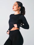 Storm Waist Top - Onyx Black
