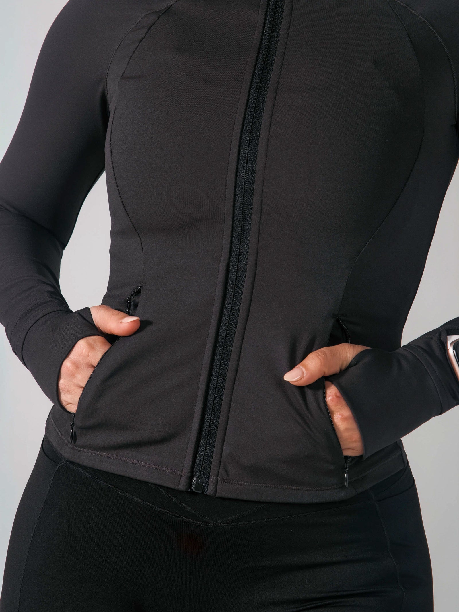 Elysium Zip Jacket - Onyx Black