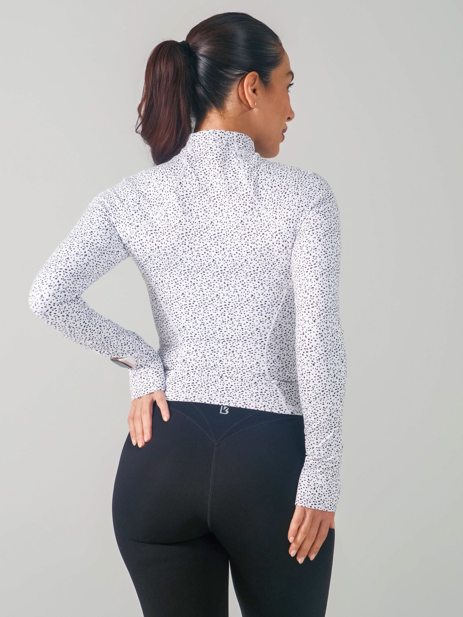 Elysium Zip Jacket - Dalmation Print