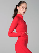 Thumbnail 3 of Elysium Zip Jacket - Lipstick Red, 3 of 6