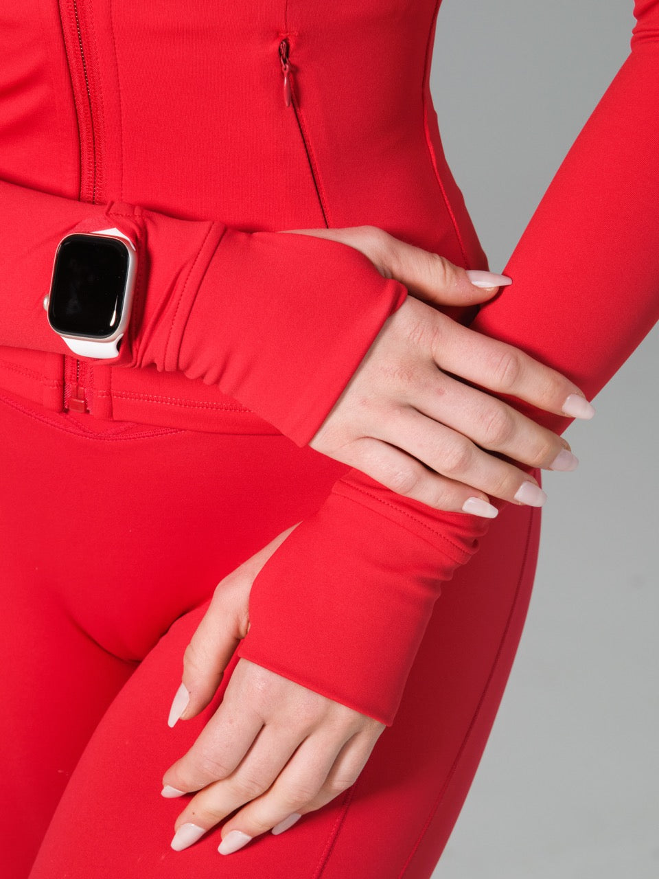 Elysium Zip Jacket - Lipstick Red