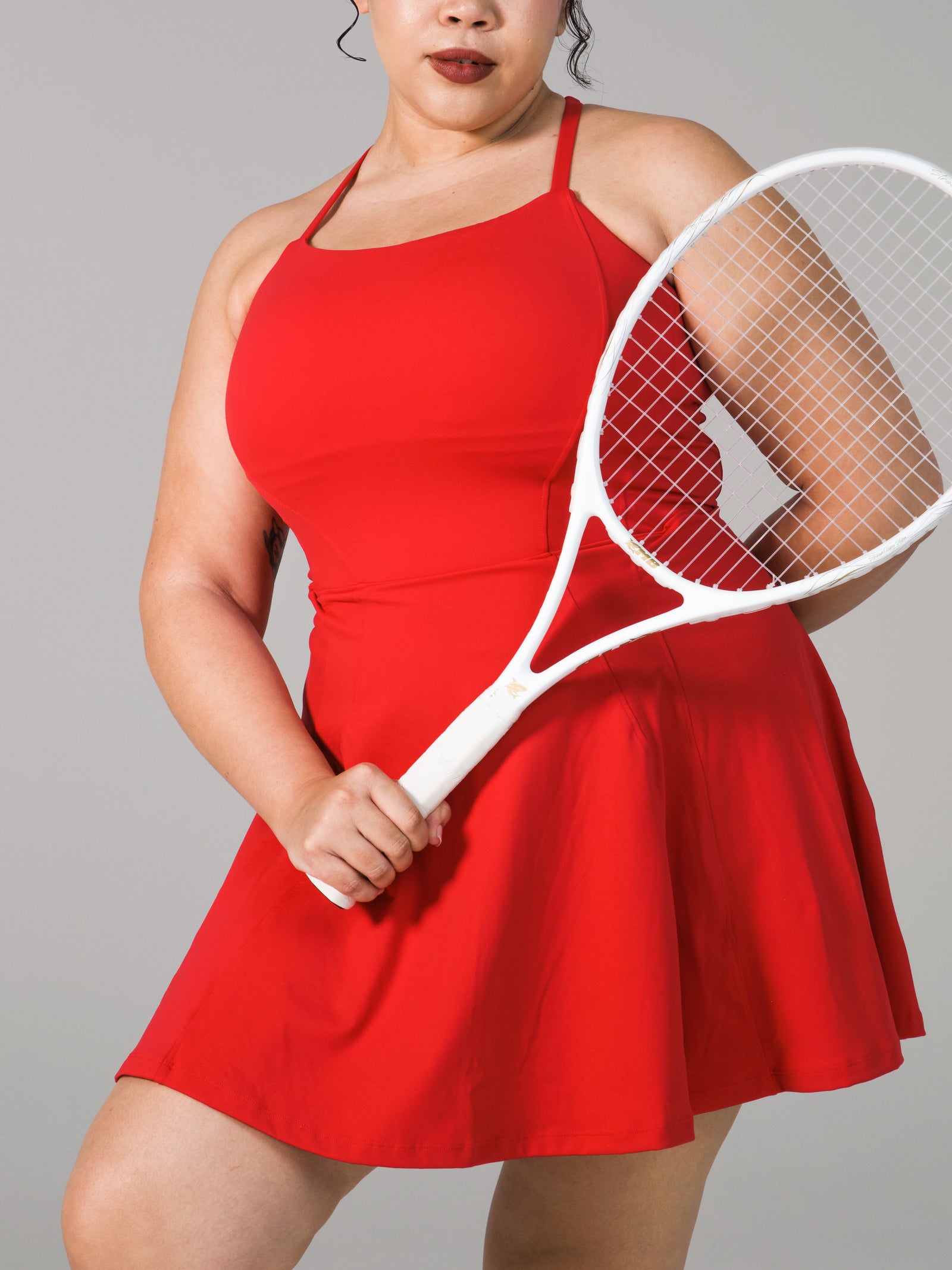 Bend and Snap Dress - Lipstick Red