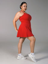 Thumbnail 5 of Bend and Snap Dress - Lipstick Red, 5 of 5