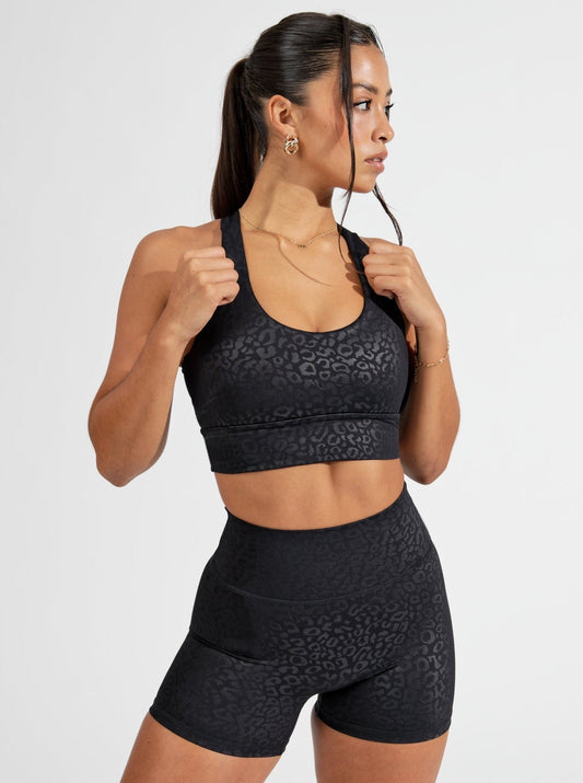 Rosa Sports Bra V2 - Black Leopard – Buffbunny Canada