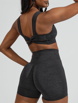 Thumbnail 1 of Synergy Seamless Sports Bra - Charcoal, 1 of 7