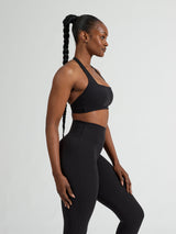 Thumbnail 4 of Revolution Halter Sports Bra - Onyx Black, 4 of 7