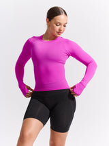 Thumbnail 1 of Seamless Long Sleeve Baby Tee - Pop Rocks, 1 of 6
