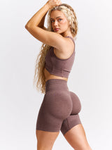 Thumbnail 5 of Form Seamless Sports Bra - Mocha Berry, 5 of 7