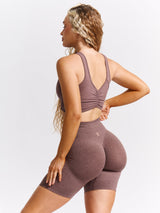 Thumbnail 3 of Form Seamless Sports Bra - Mocha Berry, 3 of 7