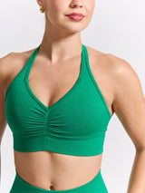 Thumbnail 1 of Halter Seamless Sports Bra - Lucky Charm, 1 of 5