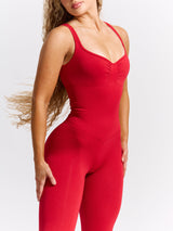 Thumbnail 2 of Shape Seamless Bodysuit - Lipstick Red, 2 of 8