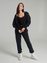 Thumbnail 2 of **PREORDER** Threads Zip Hoodie - Onyx Black, 2 of 4