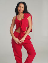 Thumbnail 3 of Threads Crew Pullover - Lipstick Red, 3 of 3