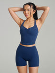 Poshknit Waist Tank - Baked Blue