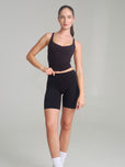 Poshknit Waist Tank - Onyx Black