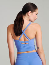 Thumbnail 2 of Poshknit Waist Tank - Azul, 2 of 4