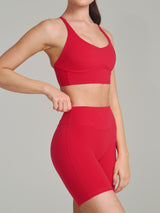Thumbnail 2 of Poshknit Sports Bra - Lipstick Red, 2 of 3