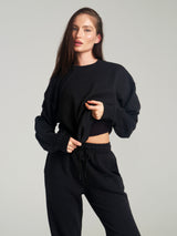 Thumbnail 1 of Threads Crew Pullover - Onyx Black, 1 of 6
