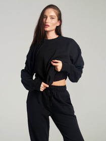Threads Crew Pullover - Onyx Black