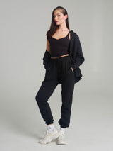 Thumbnail 3 of **PREORDER** Threads Zip Hoodie - Onyx Black, 3 of 4