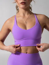 Thumbnail 1 of Poshknit Sports Bra - Taffy Purple, 1 of 7