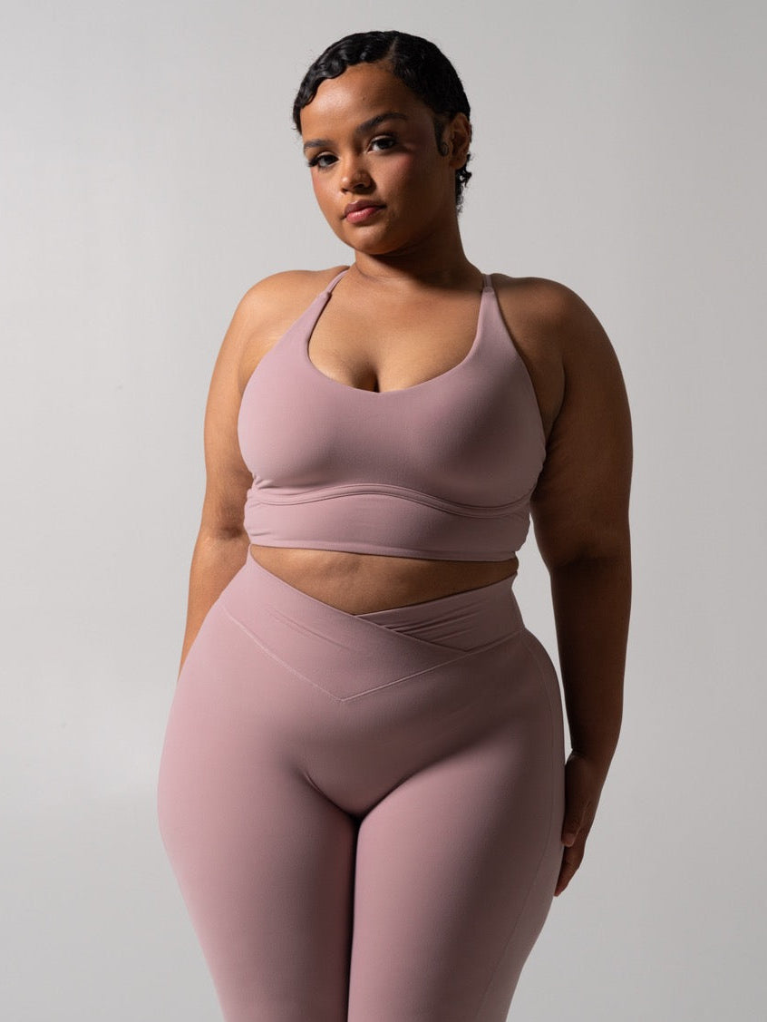 Poshknit Sports Bra - Rose Water