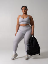 Thumbnail 2 of Siren Scrunch Legging - Platinum, 2 of 7