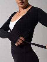 Thumbnail 10 of Ballet Wrap - Onyx Black, 10 of 11