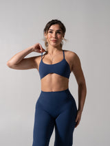 Thumbnail 3 of Barre Sports Bra - Baked Blue, 3 of 8