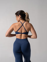 Thumbnail 6 of Barre Sports Bra - Baked Blue, 6 of 8