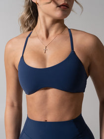 Barre Sports Bra - Baked Blue