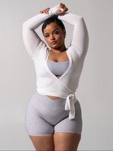 Thumbnail 1 of Ballet Wrap - White, 1 of 7