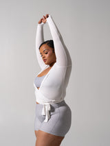 Thumbnail 3 of Ballet Wrap - White, 3 of 7