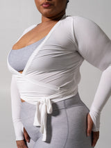 Thumbnail 5 of Ballet Wrap - White, 5 of 7