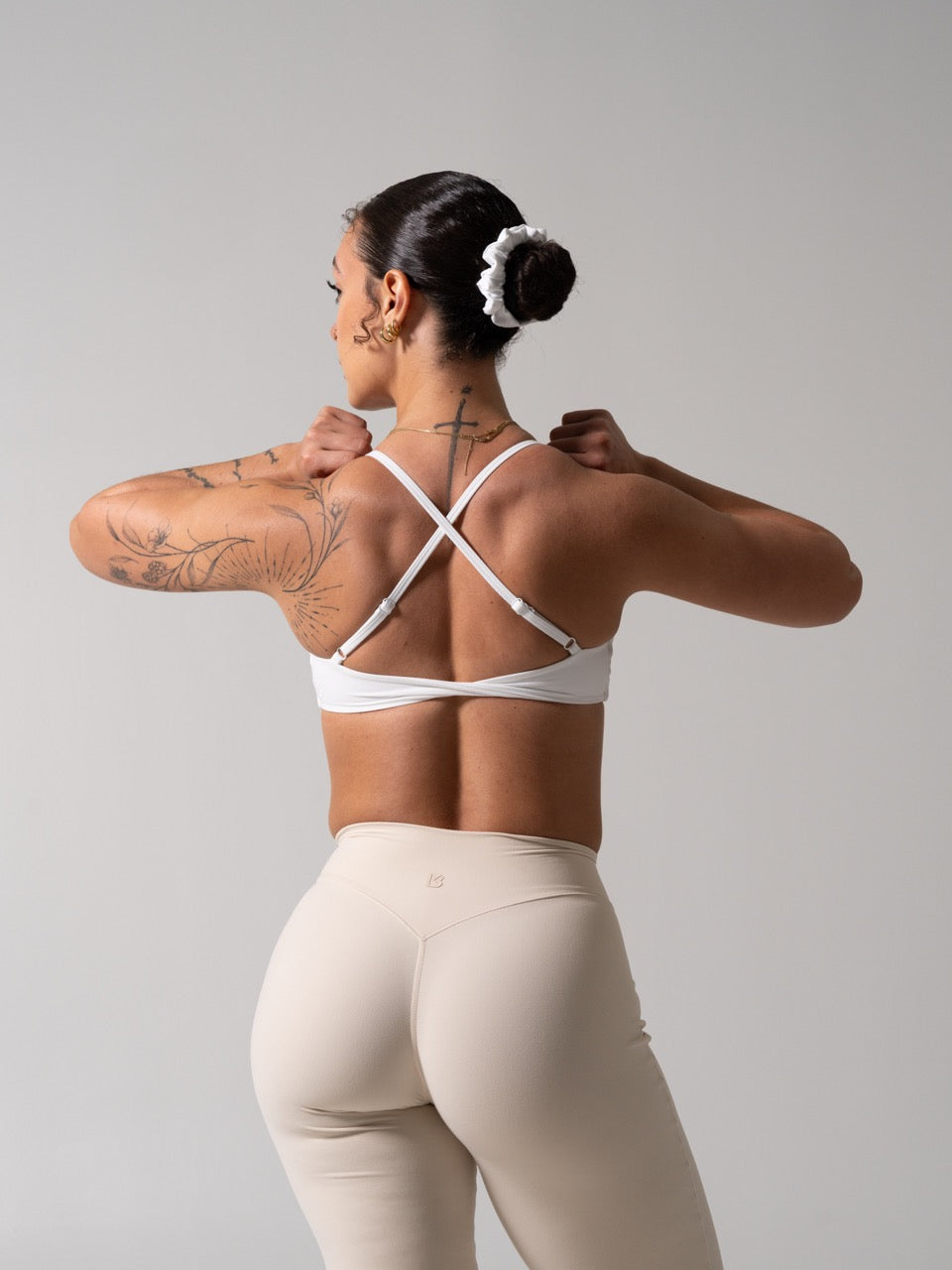 Barre Sports Bra - White
