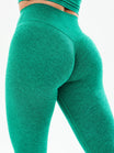 Dream Heathered Legging - Heather Green