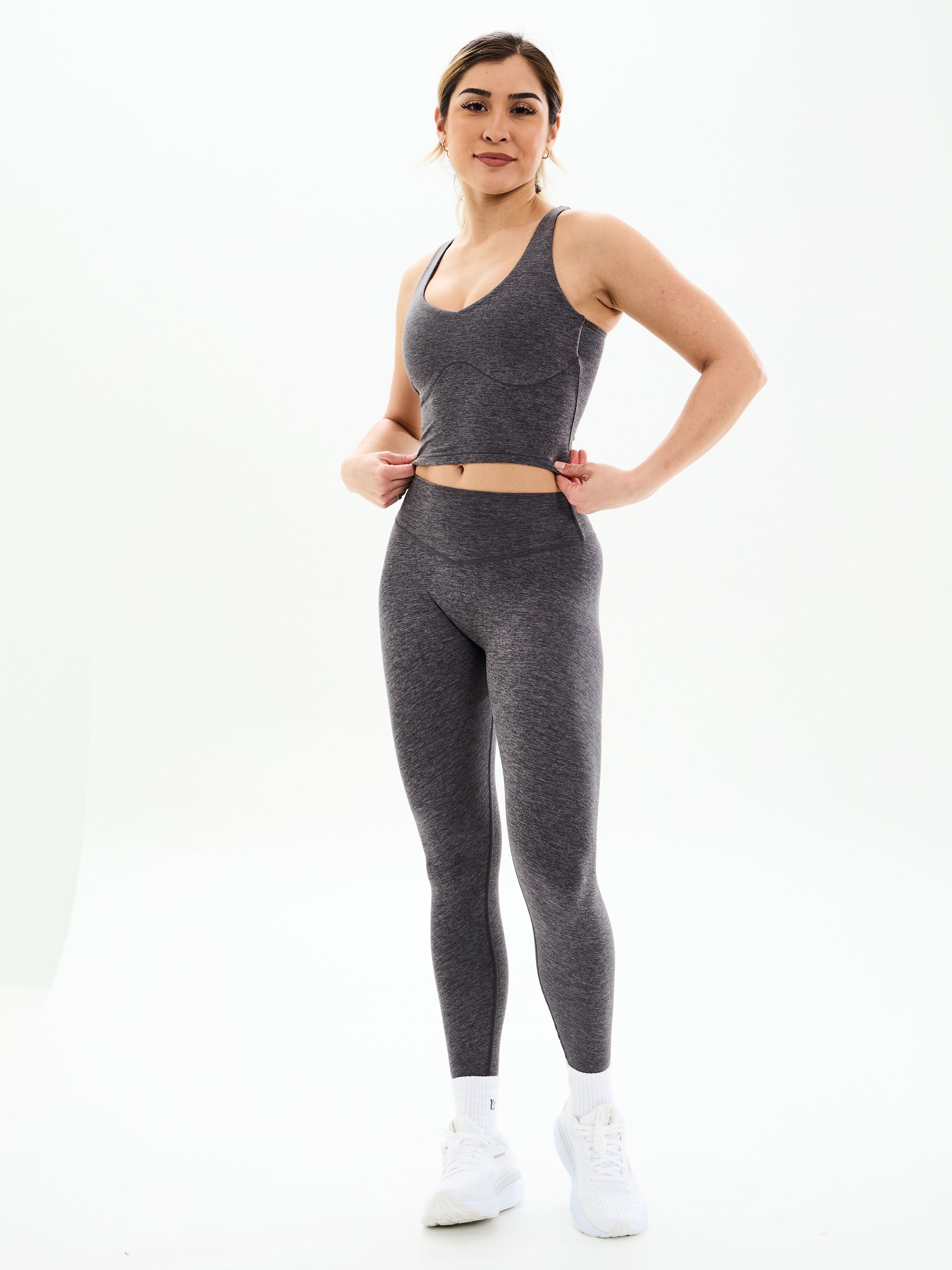Dream Heathered Legging - Heather Charcoal