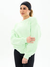 Plush Fleece Crew Pullover - Honeydew