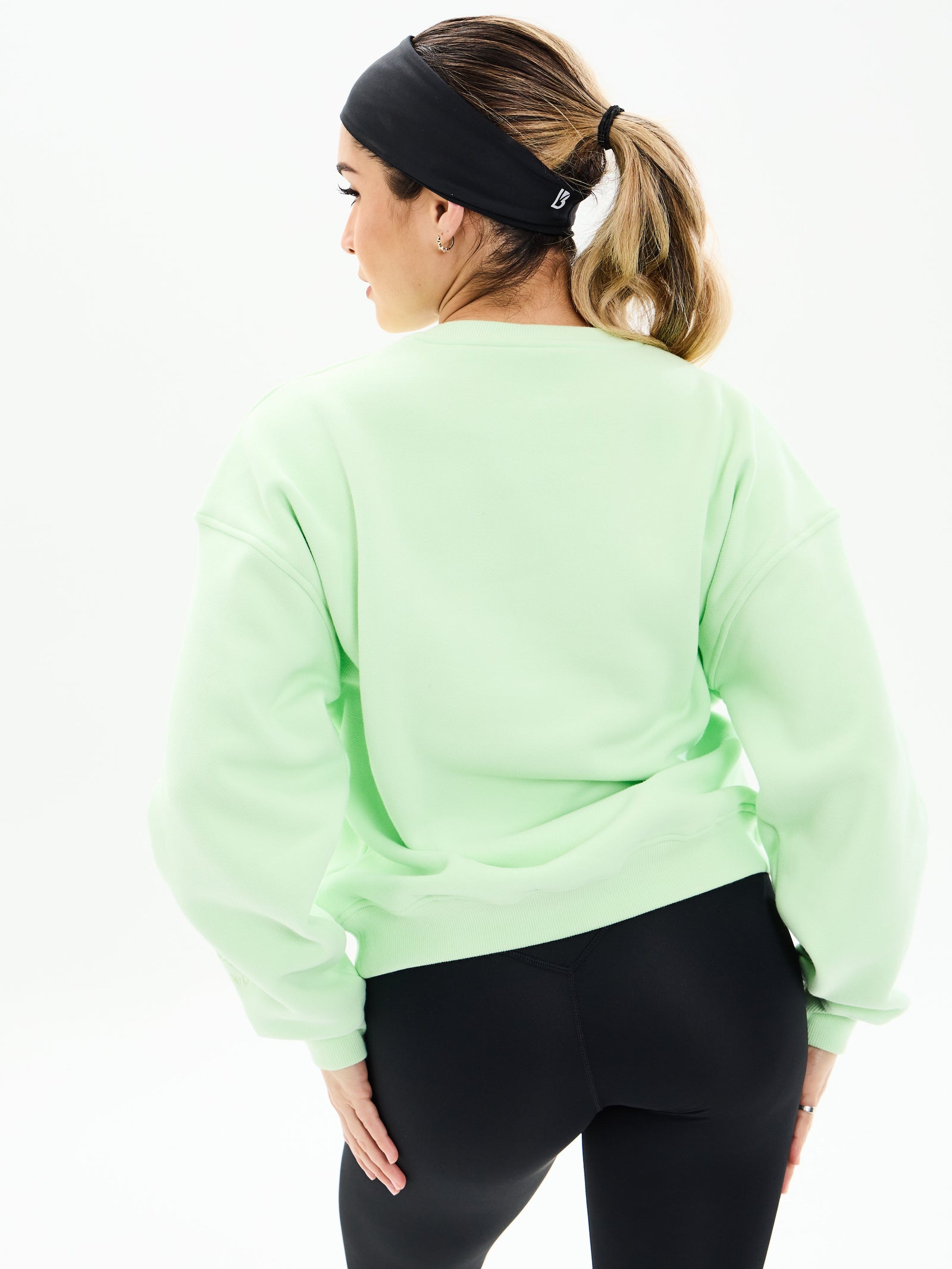 Plush Fleece Crew Pullover - Honeydew